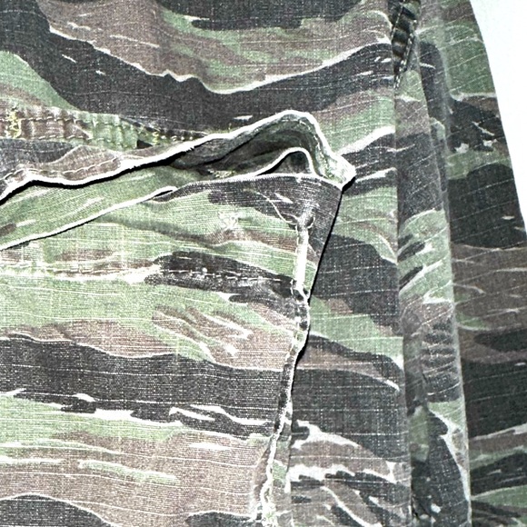 VINTAGE TIGER STRIPE CAMO JACKET LARGE REGULAR ATLANCO - Picture 4 of 7